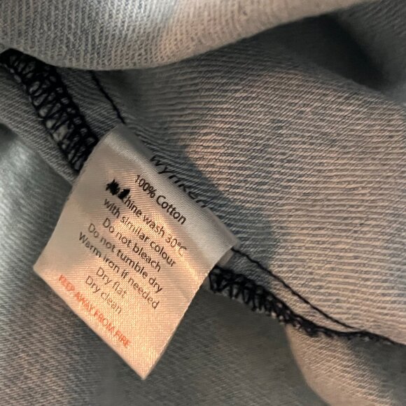 Wynken Blue  Denim Jumper Dress Girls Size 4 Jean 100% Cotton - Picture 6 of 6